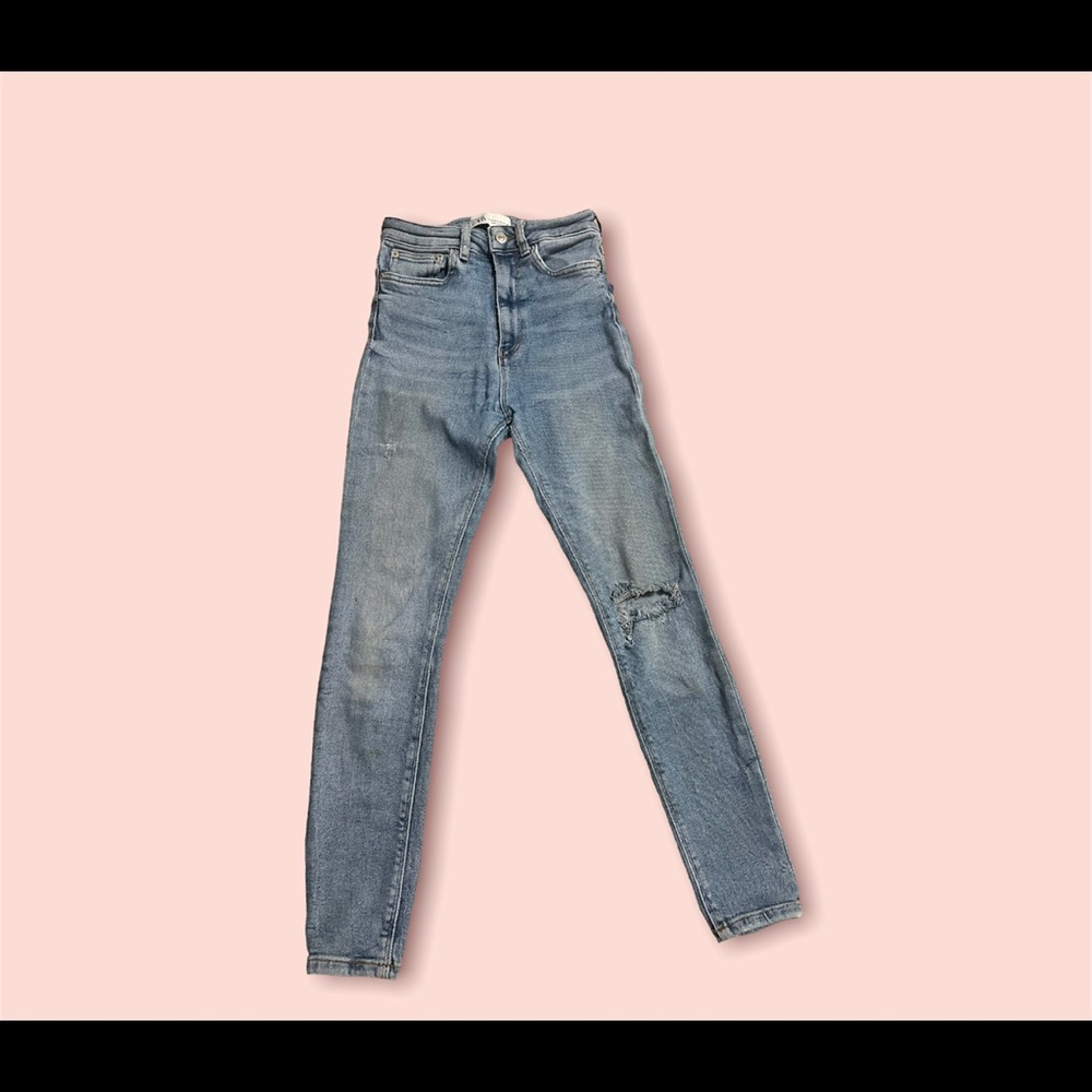 Zara High Rise Skinny Jeans . - Picture 3 of 4